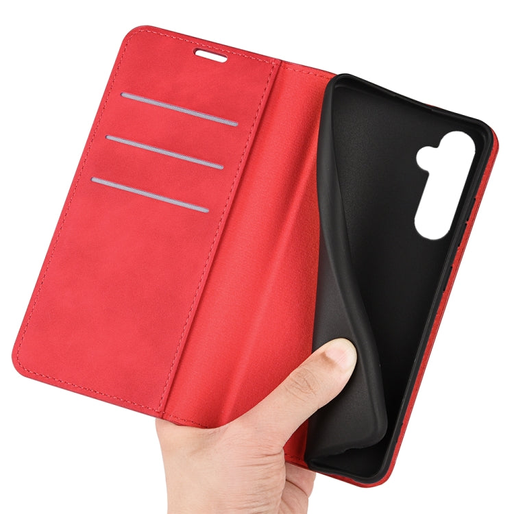 For Samsung Galaxy S24 5G Retro-skin Magnetic Suction Leather Phone Case showcasing its stylish design and functional features.